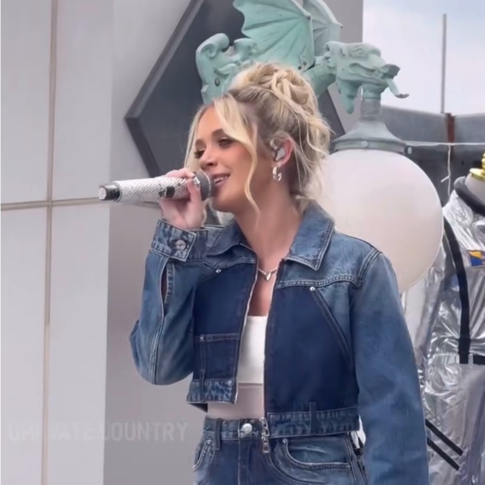 GRLFRND Denim Cropped Jacket NWOT